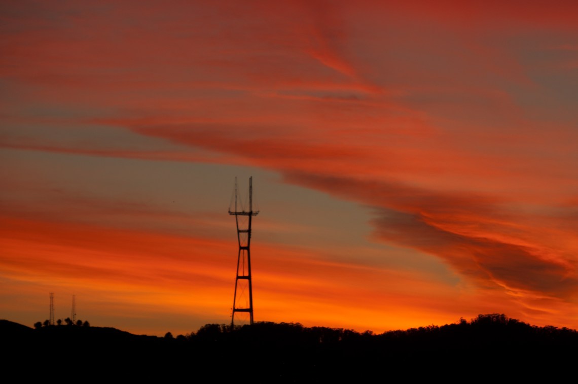 January Sunset Over San Francisco