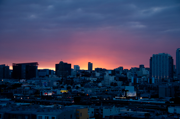 A Dramatic Sunset over San Francisco