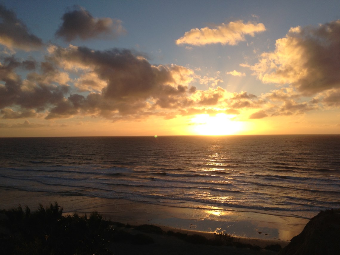 Sunset over the Pacific